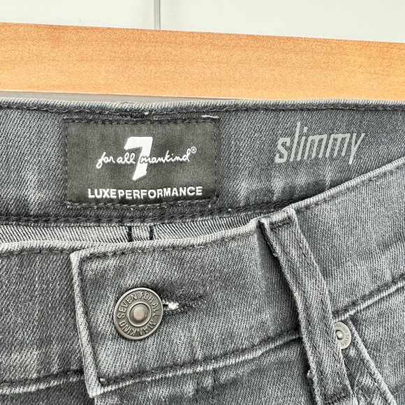 7For all humankind jeans (Earthkind stretch Tek slimmy tapered gray) sz 32 - Picture 4 of 7